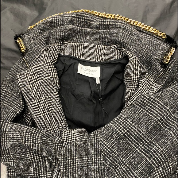 YSL Tweed jacket with short sleeved & gold collar - Picture 1 of 11